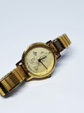 1980s Lorus Y481 8730 by Seiko Watch | Lorus Gold Coin Mickey Mouse Watch - Vintage Radar