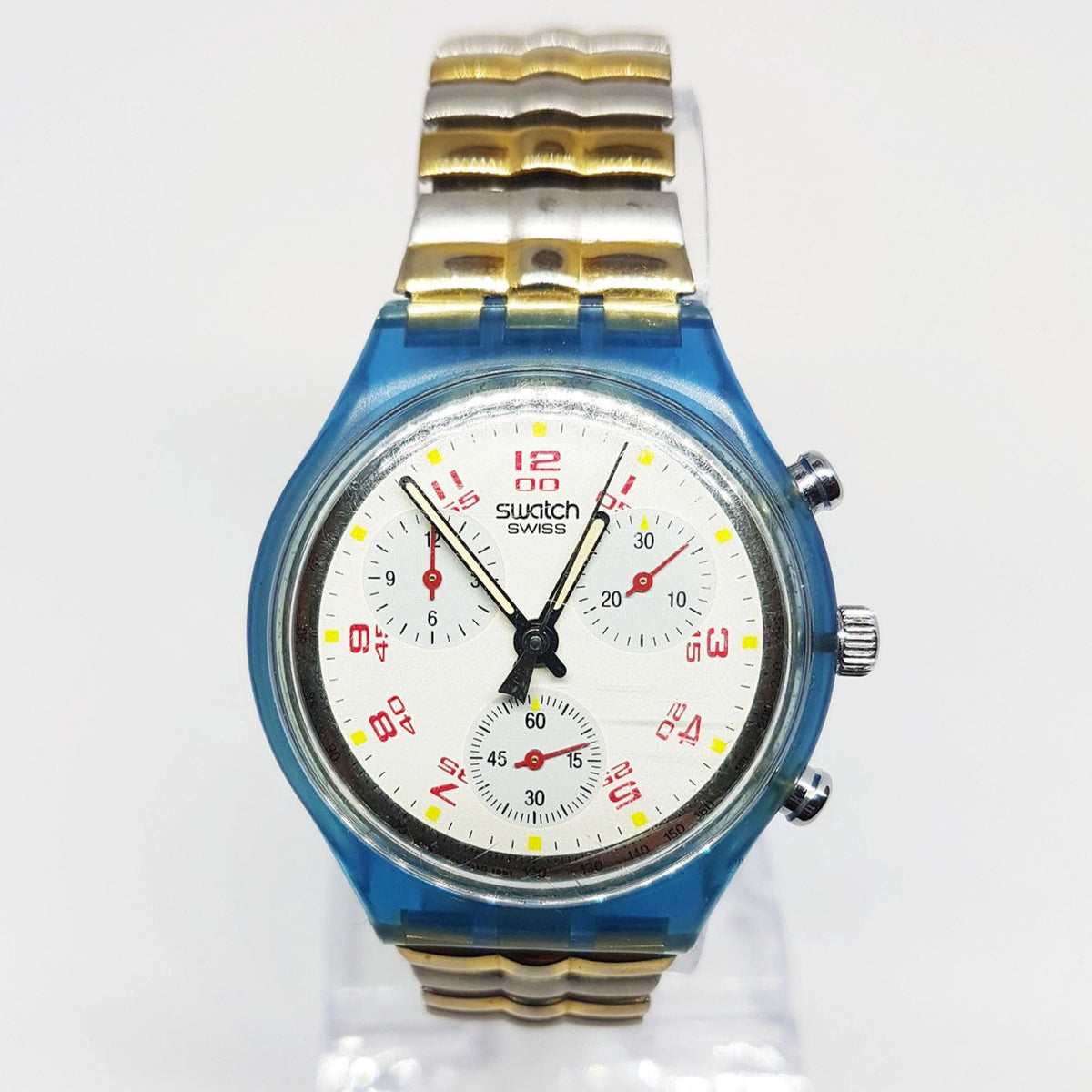 JFK SCN103 Swatch Chronograph Watch | 1991 Vintage Swiss 