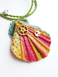 Butterfly Wings Handmade Necklace with Watch Movement Wheels - Vintage Radar