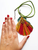 Butterfly Wings Handmade Necklace with Watch Movement Wheels - Vintage Radar