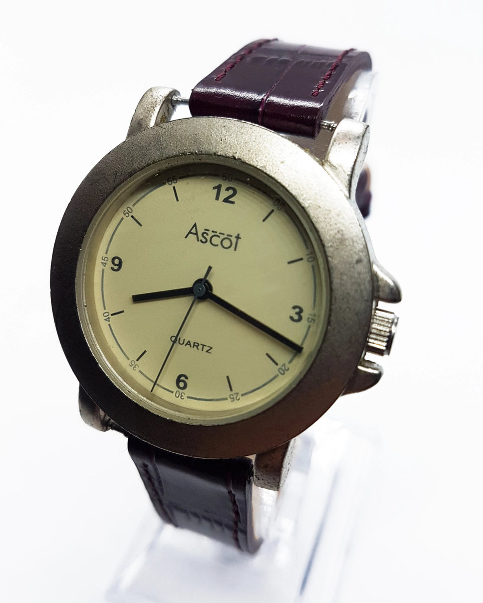 RARE Silver Tone Ascot Vintage Watch Best Ascot Quartz Watches