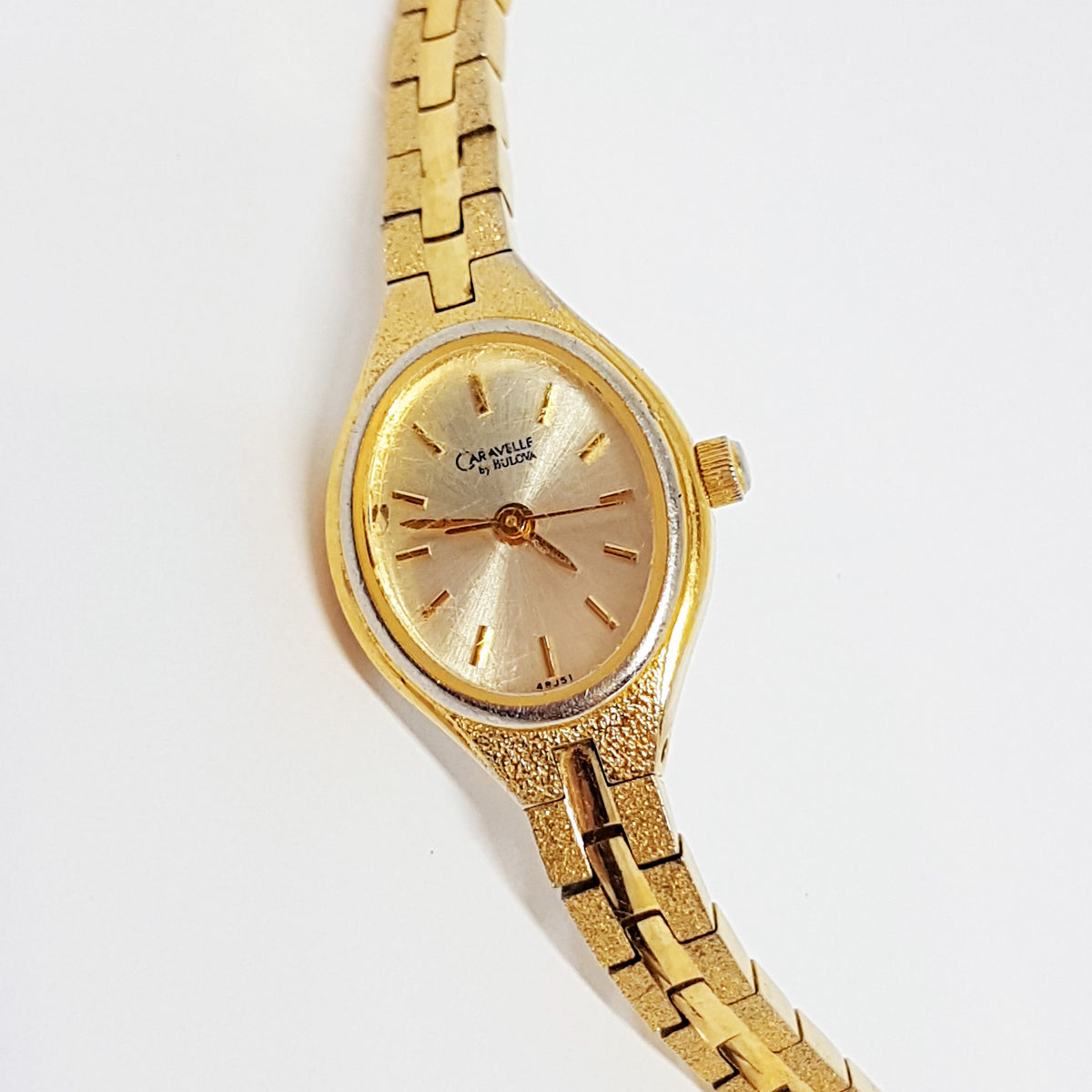 Bulova Quartz Reloj Bulova Dama Antiguo Oro Relojes Bulova Marrón