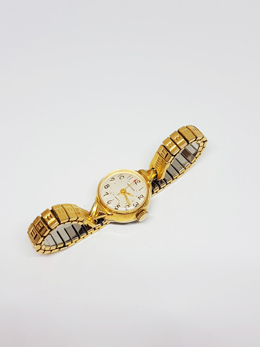 17 Jewels Mechanical Waltham Watch | Gold-tone Ladies Watch