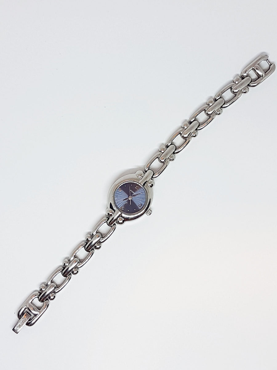 Navy Blue Fossil Watch for Ladies | Silver-tone Fossil  display picture 1