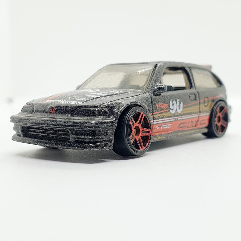 Vintage 2013 Black Honda Civic EF Hot Wheels Coche Coche de