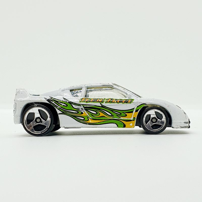 Vintage 1990 White Zender Fact 4 Hot Wheels Car | Old School Toy