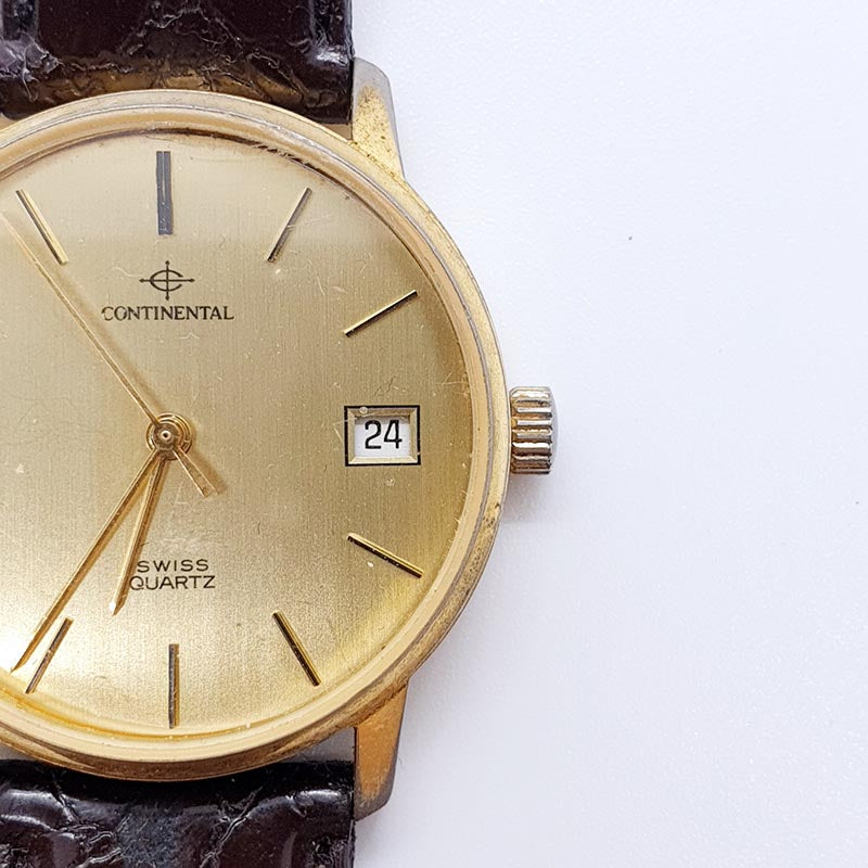 Continental Swiss Quartz Date Watch for Parts Repair NOT