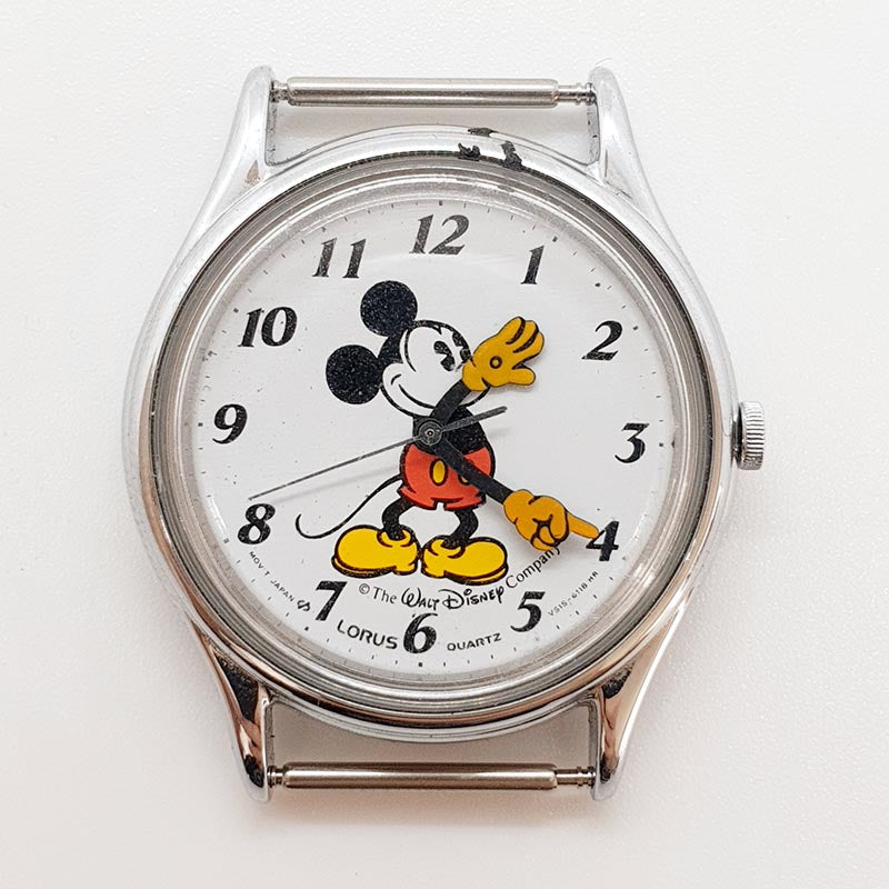 Lorus V515 6000 A1 Disney Mickey Mouse Watch for Parts & Repair
