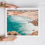 Atlantic Ocean Waves Digital Print | Tropical Beach Printable Wall Art - Vintage Radar