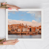 Colorful Porto Landscape Digital Print | Portugal Travel Wall Art - Vintage Radar