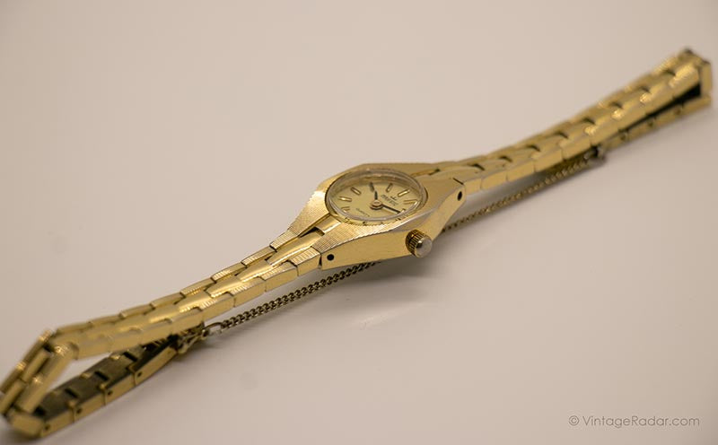 Vintage Gold-tone Watch by Majestic 90s Retro Wristwatch for Her