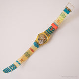 1992 Swatch LK134 Red Cloud Watch | A tema spiaggia Swatch Lady