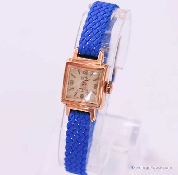 UMF Ruhla German Mechanical Watch for Women Gold Plated Case