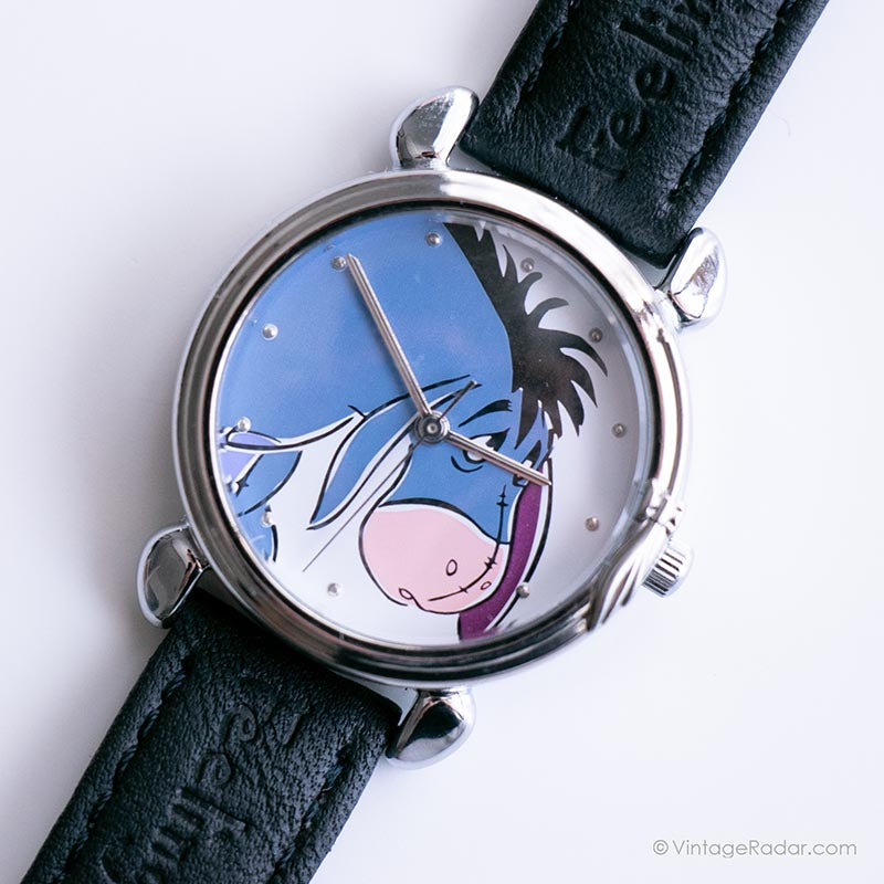Vintage 1997 Timex Disney Eeyore 33mm Women\'s Quartz Watch New Suede Leather Vintage Disney Eeyore women main image 3