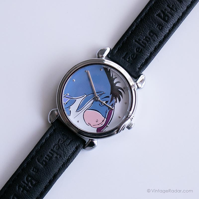 ?1990s TIMEX x Disney Eeyore Watch Vintage Eeyore Silver-tone Watch | Timex Disney Date Watch  main image 2
