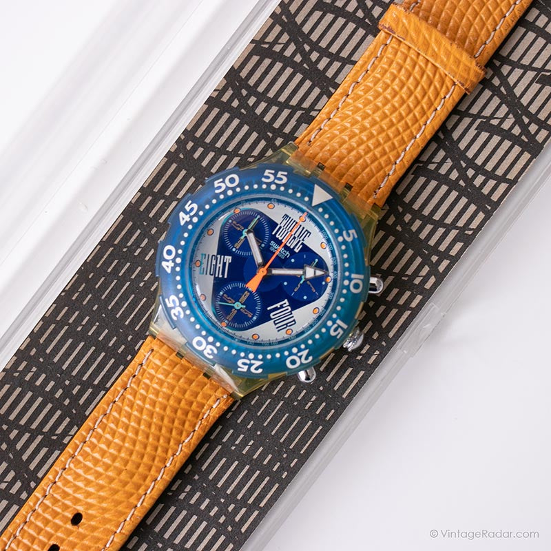 1995 Swatch SEK104 ORANGE JUICE Watch | Original Box and Papers