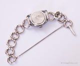 Vintage degli anni '70 Seiko Tempo di scuola in acciaio inossidabile Blue Dial orologio per lei