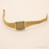 Vintage Gold-tone Tiny Watch for Ladies | Caravelle by Bulova Watch
