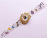 1994 PEARLSHELL SDK118 Swatch Scuba Vintage Watch | 90s Swiss Swatch