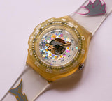 1994 PEARLSHELL SDK118 Swatch Scuba Vintage Watch | 90s Swiss Swatch