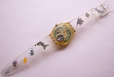 1994 PEARLSHELL SDK118 Swatch Scuba Vintage Watch | 90s Swiss Swatch