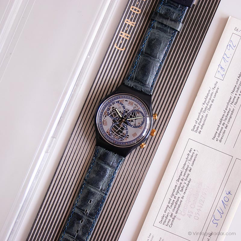 1992 Swatch SCN104 TIMELESS ZONE Watch | Box and Papers Swatch