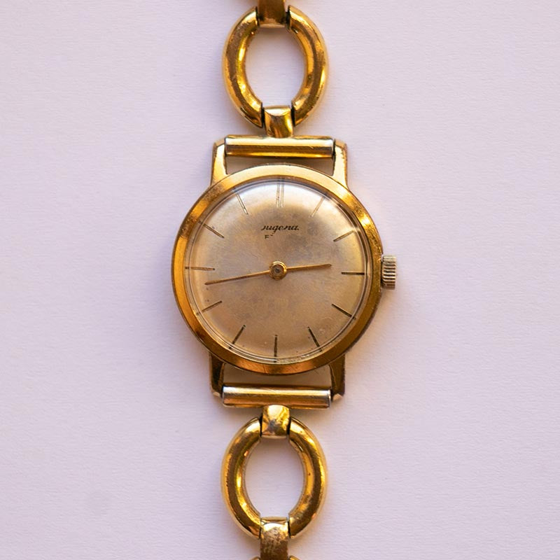 Montre Vintage Dugena Jongster - Années 50 - Acier Inoxydable - Remontage Manuel - Pour Femme