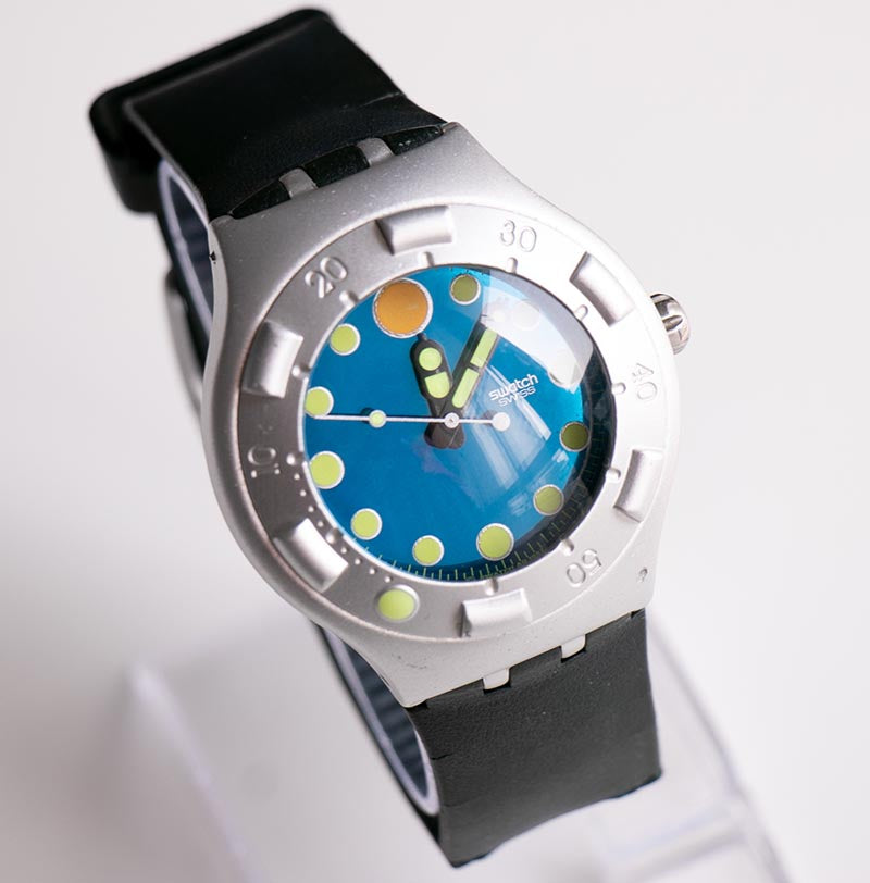 【ヴィンテージ 】1997 Swatch Irony Scuba YDS100 1997 HYDROSPACE YDS1006 Swatch Irony Scuba 200 Watch | Rare