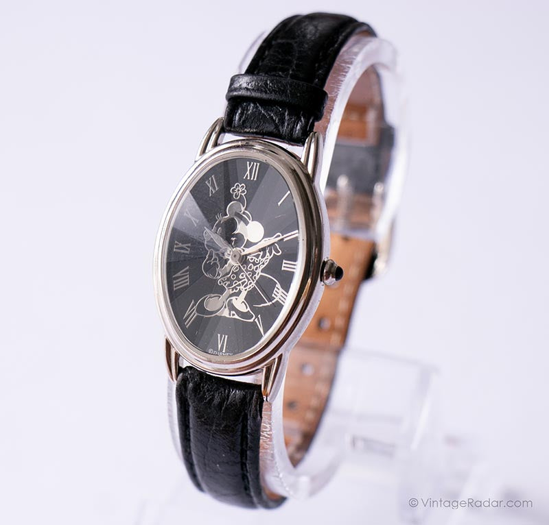 Disney Ladies Minnie Mouse Black Bracelet Watch The Disney Store Black Minnie Mouse Watch for Women Rare  main image 3