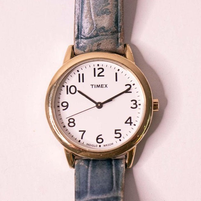 90er Retro Gold-Ton Timex Klassisch Uhr Für Männer und Frauen