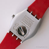 2003 Swatch Fucsia de azulejos YLS4009 reloj | Rojo vintage Swatch Ironía