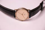 Vintage 90s Timex Quartz Gold-tone Watch with Champagne Dial