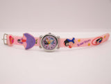 Anni '90 Disney Orologio da neve | Biancaneve rosa Disney Orologio da principessa