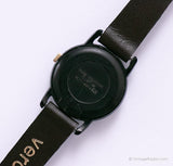 Vintage Tiny Black Mickey Mouse Lorus V811-0070 Z0 Uhr Für Frauen