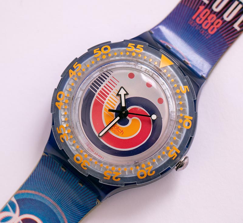 1990 Vintage Swatch SEOUL 1988 SDZ100 | Scuba Swatch Watches