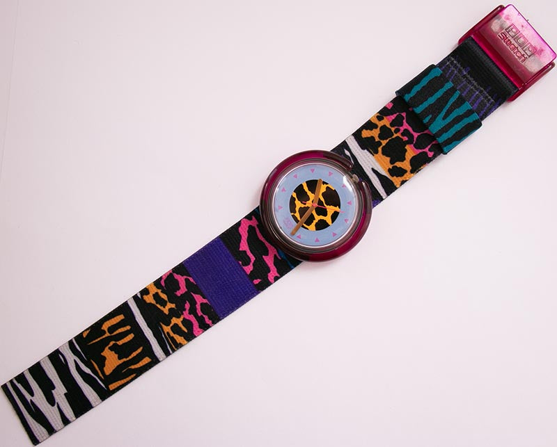 Pop Swatch Watch - 1990 Jungle Roar PWK 135 1990 pop swatch watch - Gem main image 3