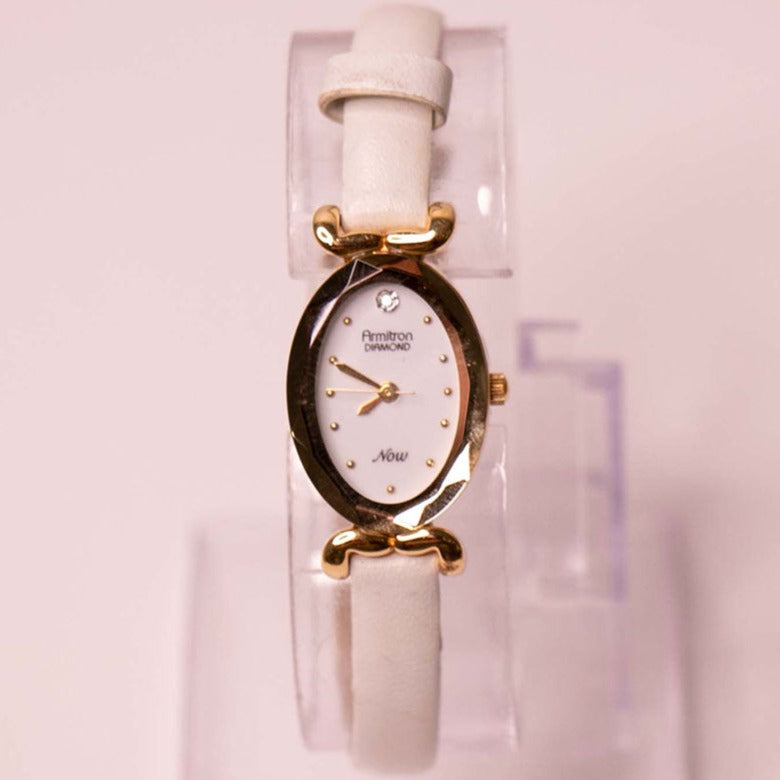 Genuine Diamond Precio Reloj Armitron Diamond Dama Óvalo De Tono