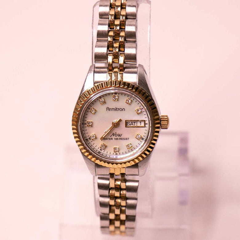 Armitron gold and deals silver watch