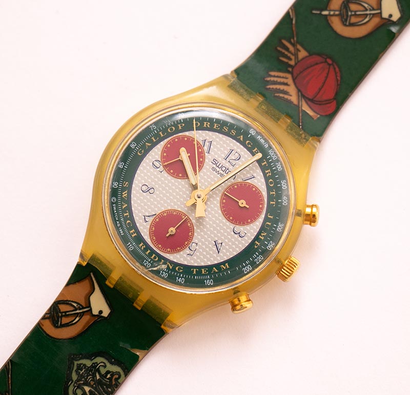 ラッピング無料】 スウォッチ1992Swatch Watch Chrono RIDING STAR