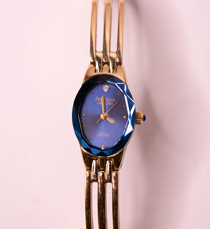 Blue Dial Armitron Diamond Now Dress Watch for Women – Vintage Radar
