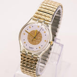 GOLDEN WALTZ GK142 Swatch | 1991 Stars and Universe Themed Swatch - Vintage Radar