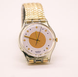 GOLDEN WALTZ GK142 Swatch | 1991 Stars and Universe Themed Swatch - Vintage Radar