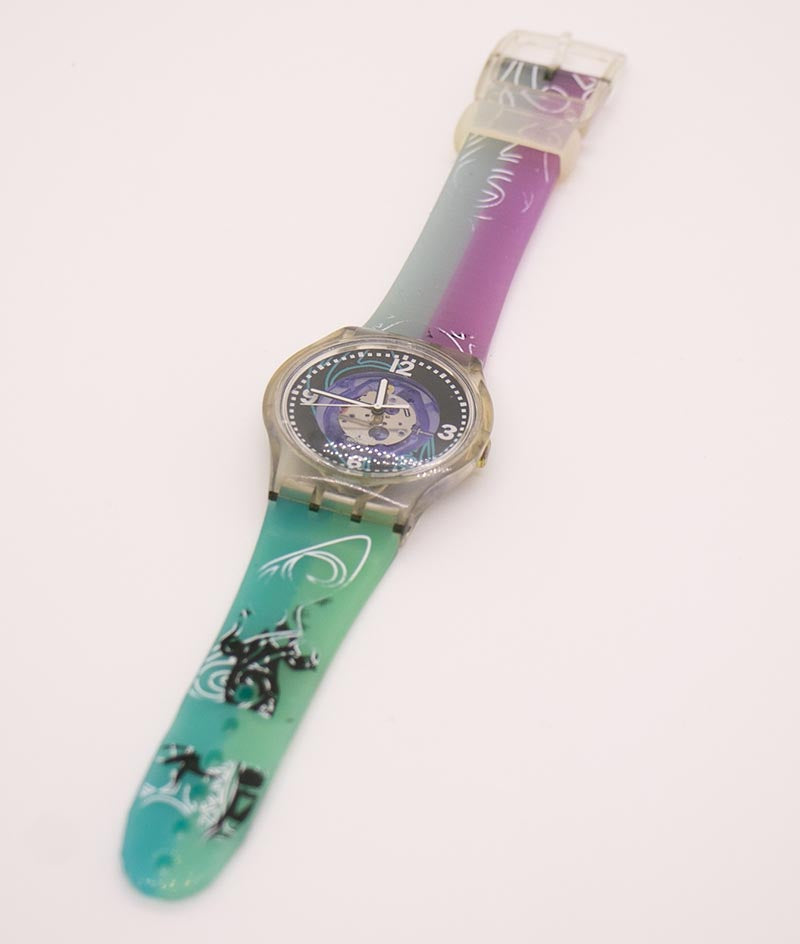 2006 HAWAIIAN SUJK122 Swatch Jelly in Jelly Watch | Skeleton Swatch Wa