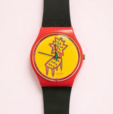 1992 DOTCHAIR GR115 Swatch Watch | 90s Swatch Watch Gent Originals - Vintage Radar