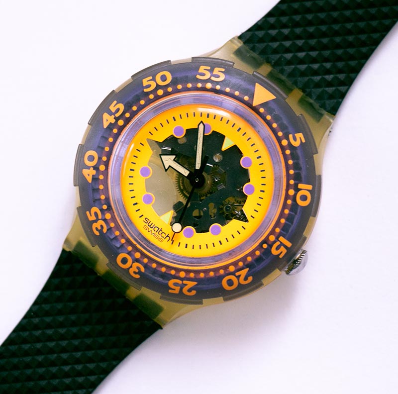 時計 Swatch Scuba 2000 Swatch Vintage Scuba 200 1993 Unworn in Box With Battery
