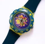 1993 Scuba Bay Breeze SDJ101 montre | Vintage coloré Swatch Scuba