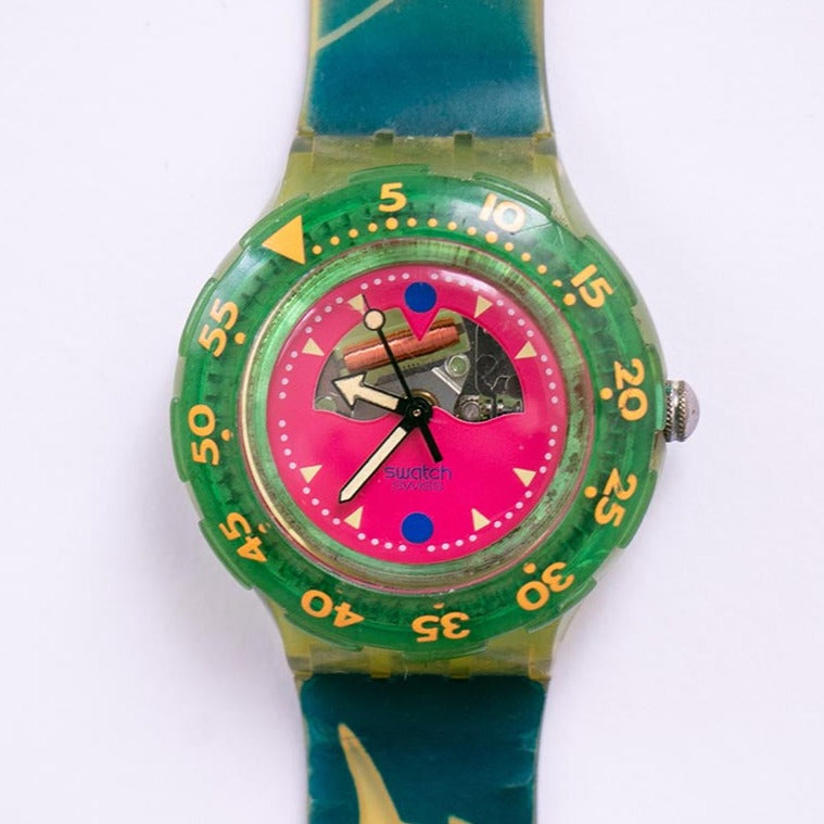 Swatch Watch - Fish - 1980’s/1990’s classic 1991 Original Fish Retro Pop Swatch Watch with Original  main image 3