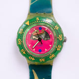 1990 Happy Fish Sdn101 Swiss Swatch montre | Véritable sous-marine montre