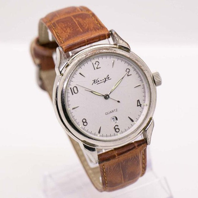 Silver Time Quartz Uhr Vintage Kienzle Quartz Date Watch German