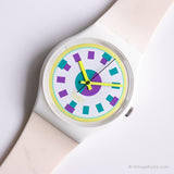 Vintage 1989 Swatch Gw113 alpino reloj | Minimalista Swatch Caballero